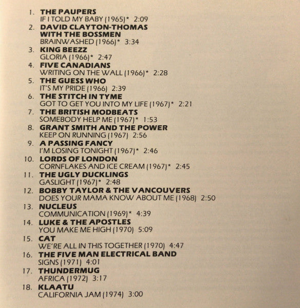 USED CD - Various – Made In Canada: Our Rock 'N' Roll History - Volume 3: Eclectic Avenue (1965-1974)