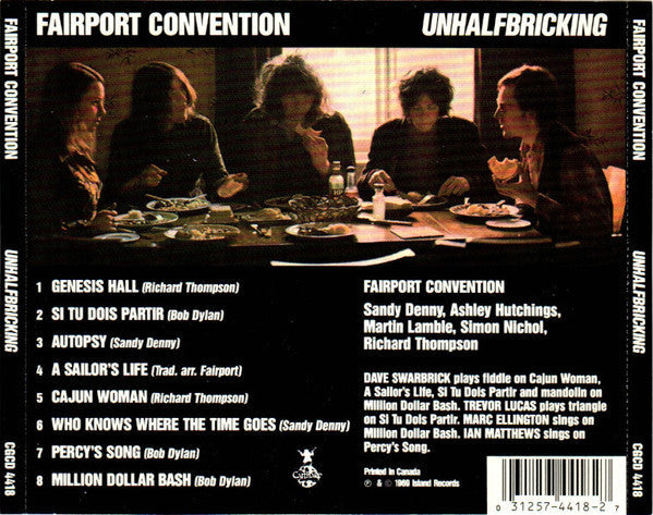 USED CD - Fairport Convention – Unhalfbricking (Carthage)