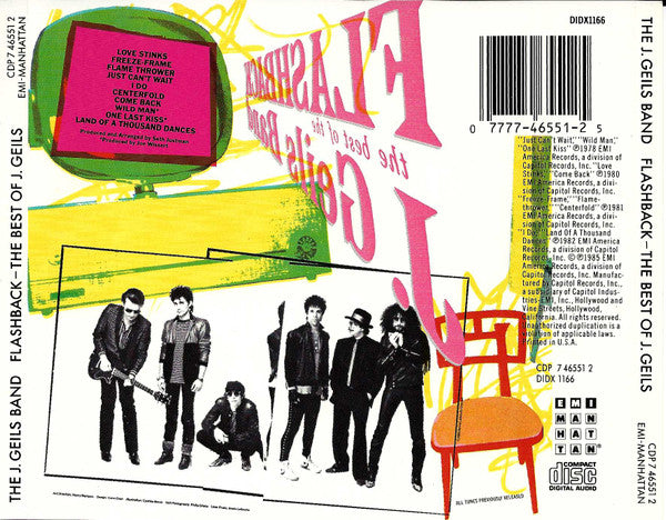 USED CD - The J. Geils Band – Flashback - The Best Of J. Geils Band