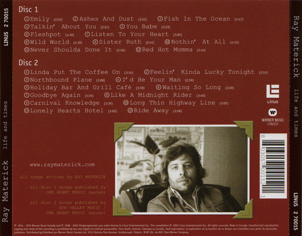 USED 2CD - Ray Materick – Life And Times
