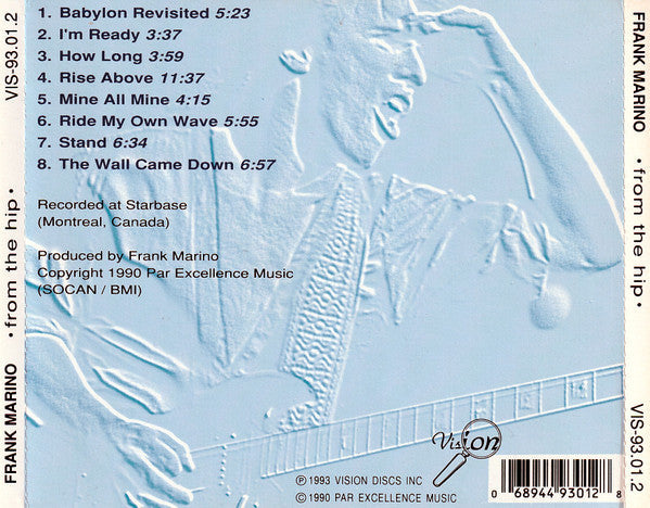 USED CD - Frank Marino – From The Hip