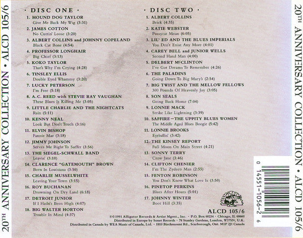 Various ‎– The Alligator Records 20th Anniversary Collection - USED 2CD