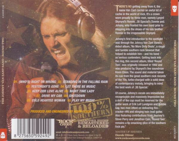 USED CD - The Johnny Van Zant Band – Round Two
