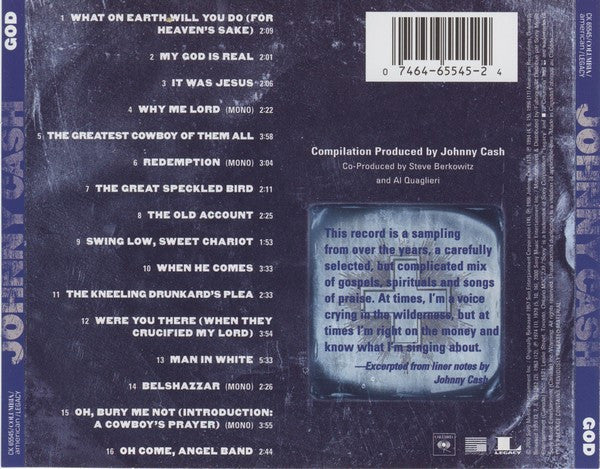 USED CD - Johnny Cash – God