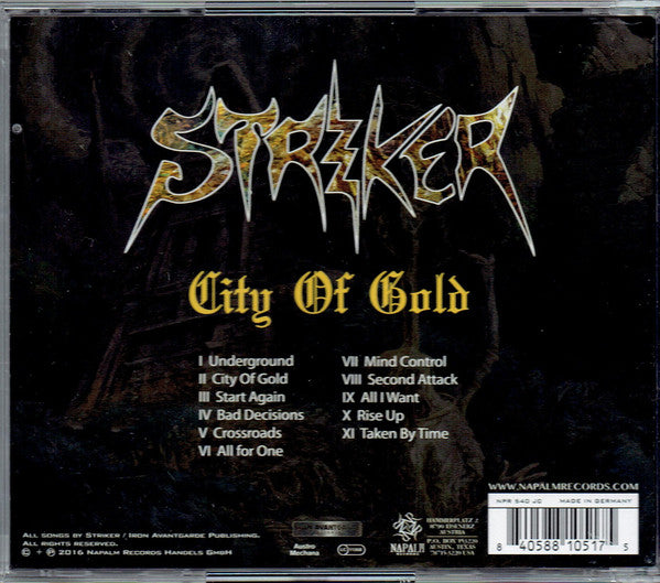 USED CD - Striker – City Of Gold