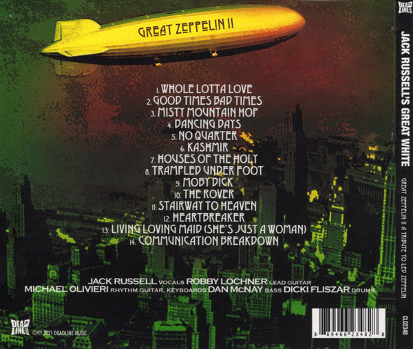USED CD - Jack Russell's Great White – Great Zeppelin II: A Tribute To Led Zeppelin