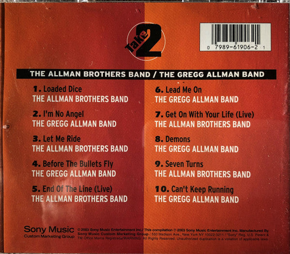 USED CD - The Allman Brothers Band / The Gregg Allman Band – Take Two