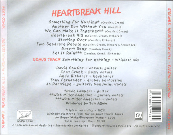 USED CD - Strawbs – Heartbreak Hill - Platinum Edition