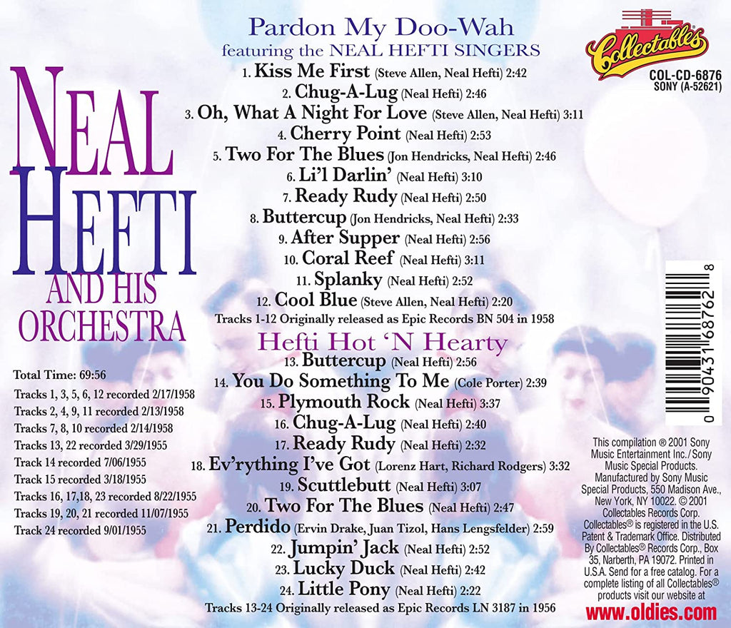 Neal Hefti – Pardon My Doo-Wah / Hefti Hot 'n Hearty - USED CD
