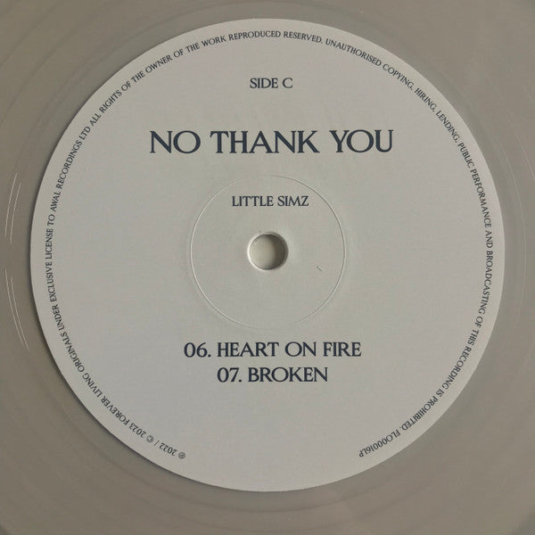 Little Simz - No Thank You (2xCLEAR VINYL) | Mint (M) Mint (M)
