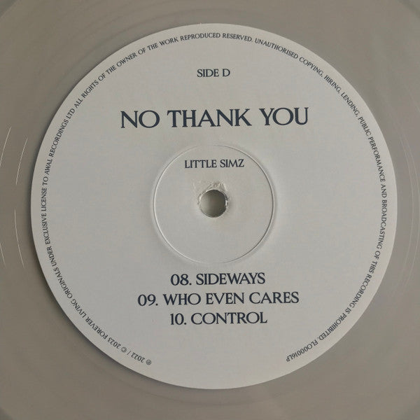 Little Simz - No Thank You (2xCLEAR VINYL) | Mint (M) Mint (M)