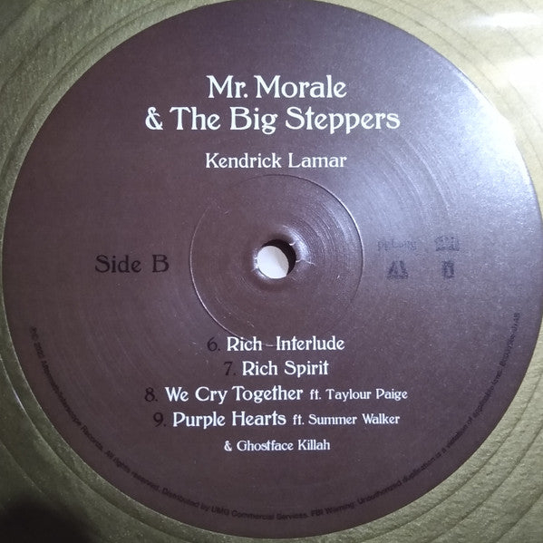 Kendrick Lamar - Mr. Morale & The Big Steppers *SEALED* (GOLD METALLIC 2xVINYL) | Mint (M) Mint (M)