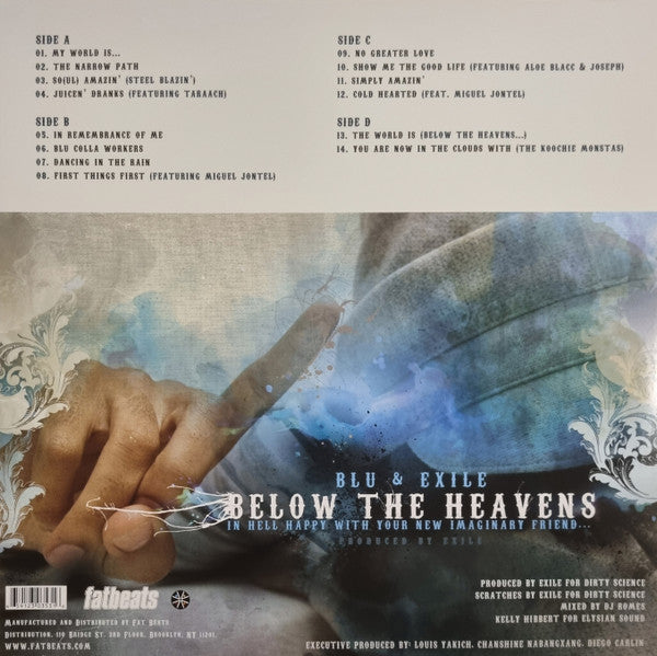 Blu & Exile - Below The Heavens (2xCOLOR VINYL & 7") | Mint (M) Mint (M)
