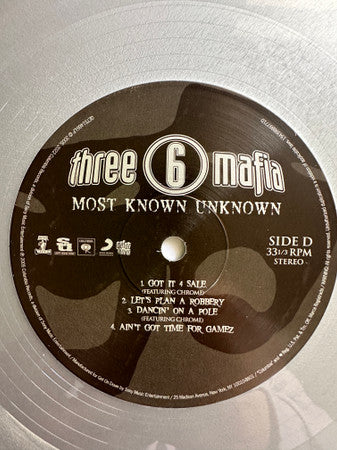 Three 6 Mafia - Most Known Unknown (SILVER VINYL LP LTD EDT Get On Down GET51466G) | NEW