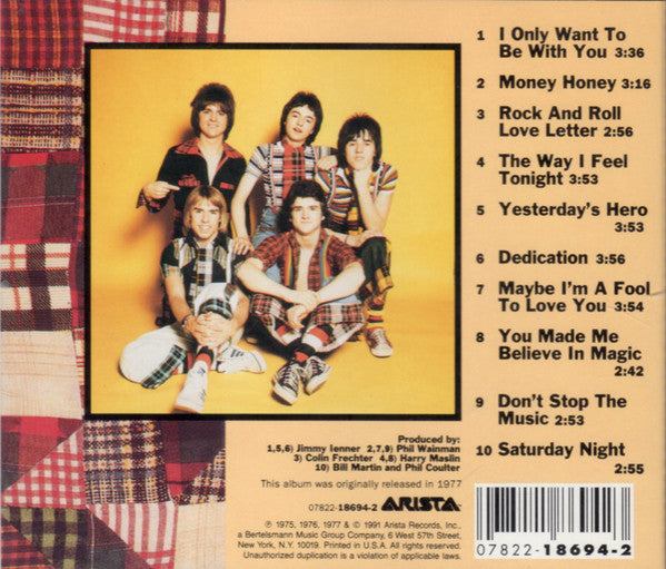 USED CD - Bay City Rollers – Greatest Hits