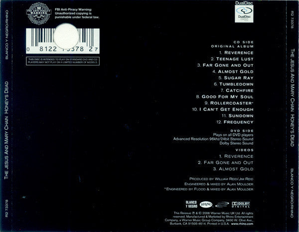 The Jesus And Mary Chain – Honey's Dead - USED DUAL DISC