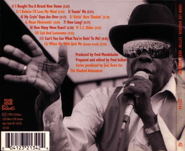 USED CD - John Lee Hooker – Sittin' Here Thinkin'
