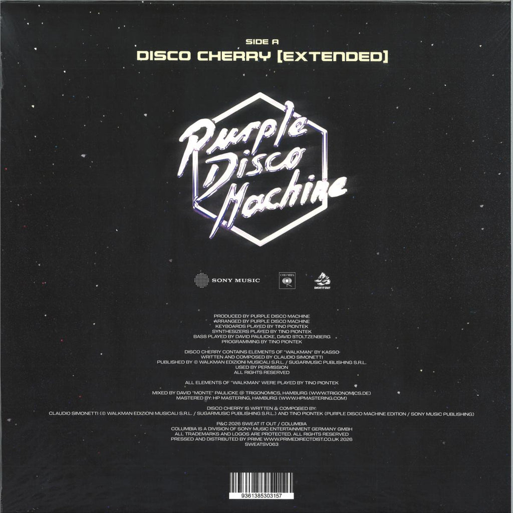 Purple Disco Machine - Disco Cherry (PURPLE CHERRY VINYL 12" SWEAT IT OUT SWEATSV063) | NEW Mint (M) Mint (M)