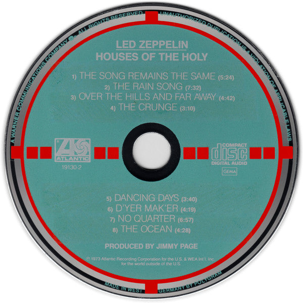 USED CD - Led Zeppelin – Houses Of The Holy (WG TARGET)