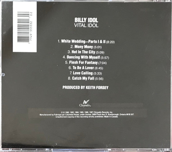 USED CD - Billy Idol – Vital Idol