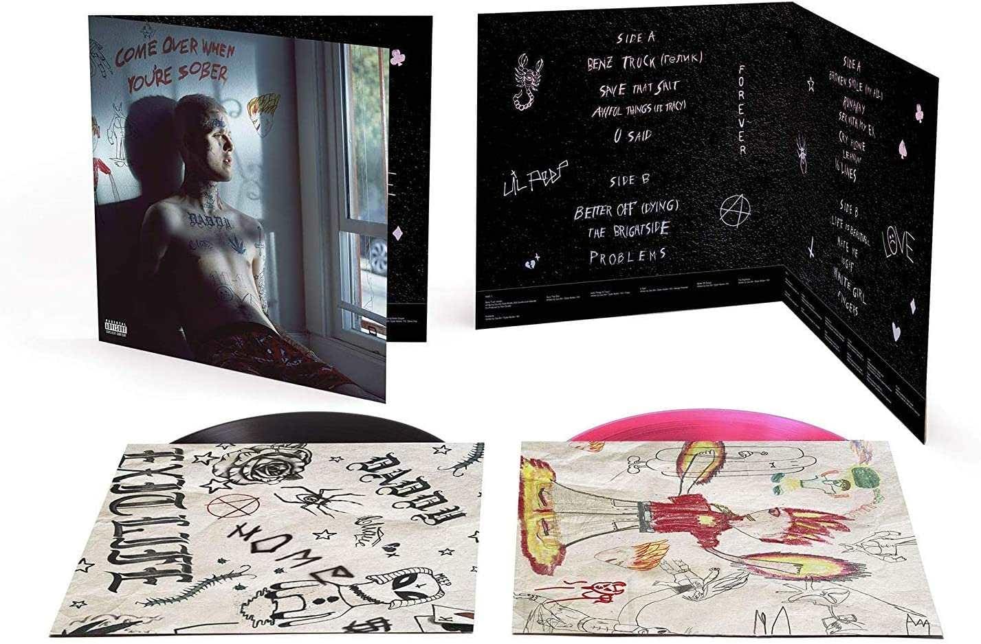LIL PEEP - Come Over When You're Sober, Pt. 1 & Pt. 2 Vinyl