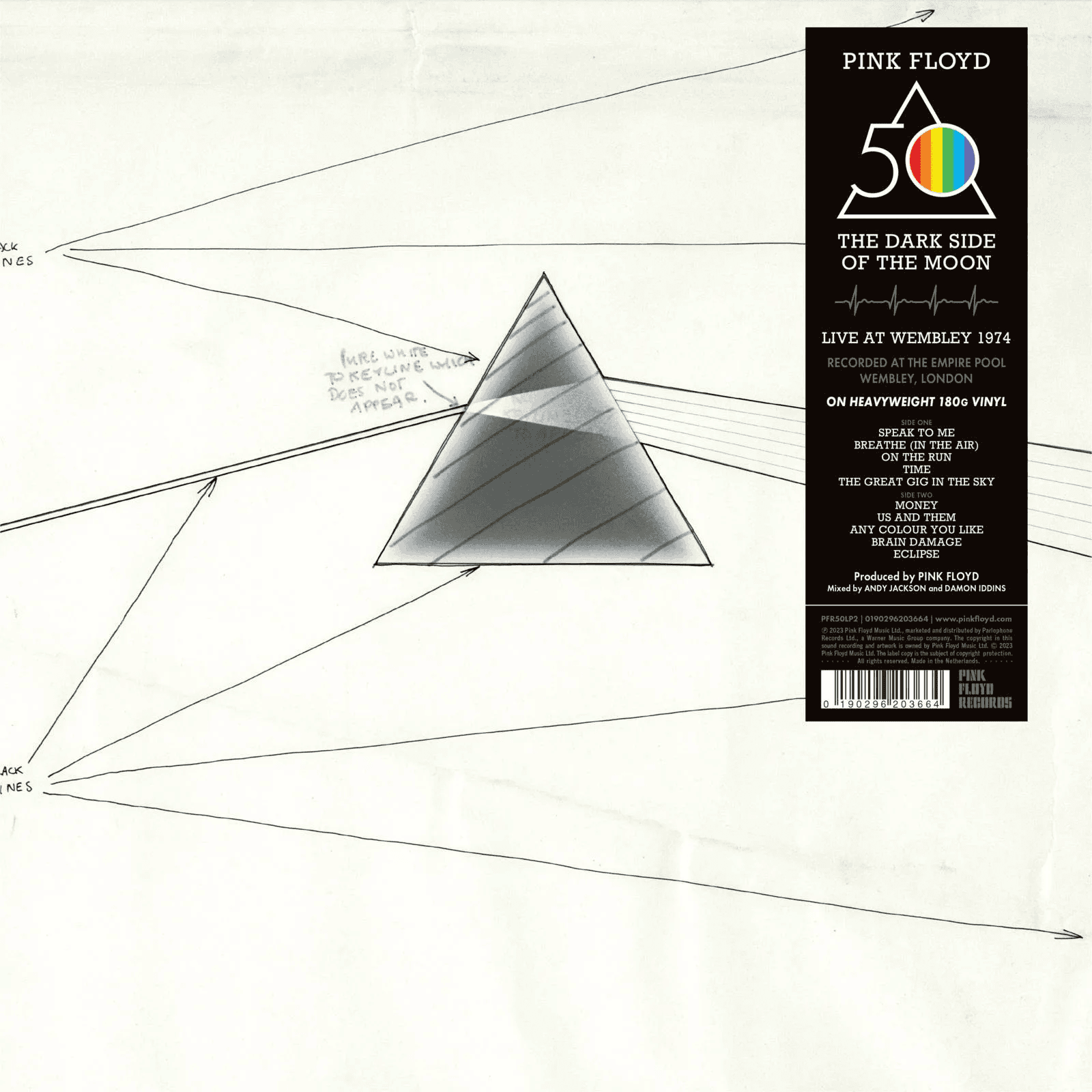 PINK FLOYD - The Dark Side Of The Moon Live At Wembley 1974 Vinyl