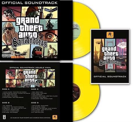 GRAND THEFT AUTO - San Andreas Official Soundtrack Vinyl