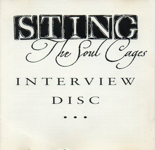 USED CD - Sting – The Soul Cages - Interview Disc