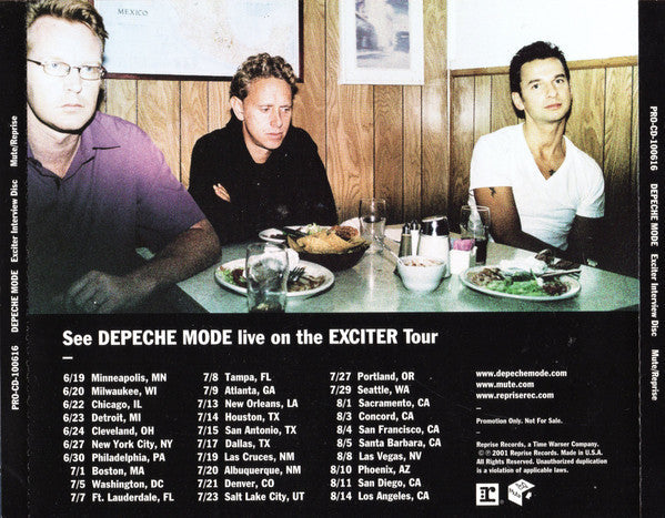 USED CD - Depeche Mode – Exciter - Interview Disc /Transcript
