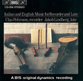 USED CD - Clas Pehrsson, Jakob Lindberg – Italian And English Music For Recorder And Lute