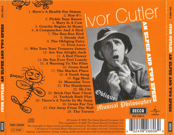 Ivor Cutler – An Elpee And Two Epees - USED CD