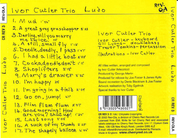 USED CD - Ivor Cutler Trio – Ludo