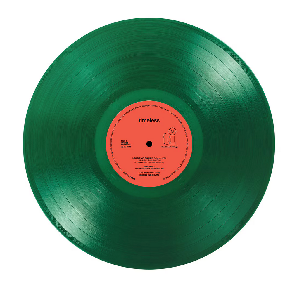 Jaco Pastorius & Rashied Ali - (PRESALE 7/24/26) Blackbird (MOV 180G 50TH ANN LMTD TRANSLUCENT GREEN VINYL) | Mint (M) Mint (M)