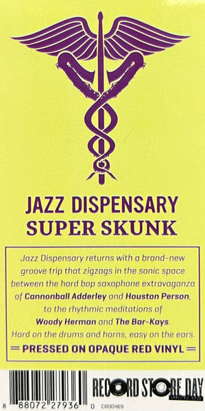 Various Artists - Jazz Dispensary: Super Skunk (RSD 4/23/2022 VINYL LP CR00469) |