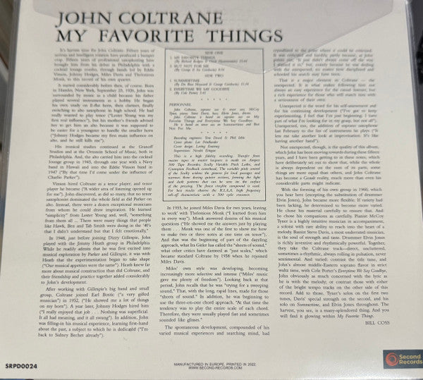 John Coltrane - My Favorite Things (BLUE VINYL) | Mint (M) Mint (M)