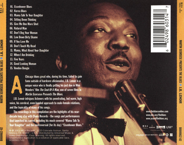 USED CD - J.B. Lenoir – Martin Scorsese Presents The Blues