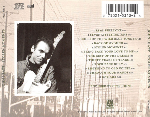 USED CD - John Hiatt – Stolen Moments