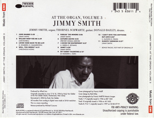 USED CD - Jimmy Smith – At The Organ, Volume 3