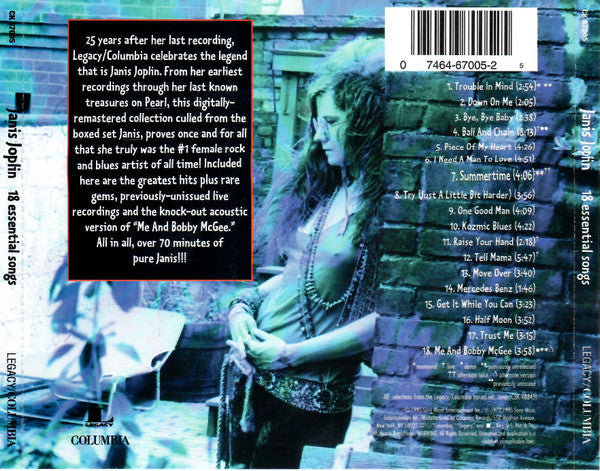 USED CD - Janis Joplin – 18 Essential Songs