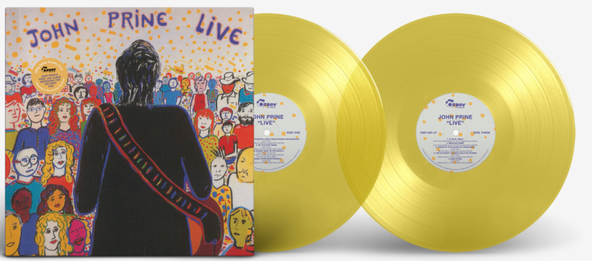 John Prine - John Prine (Live)(YELLOW VINYL 2xLP Oh Boy OBR-005-LP) | NEW
