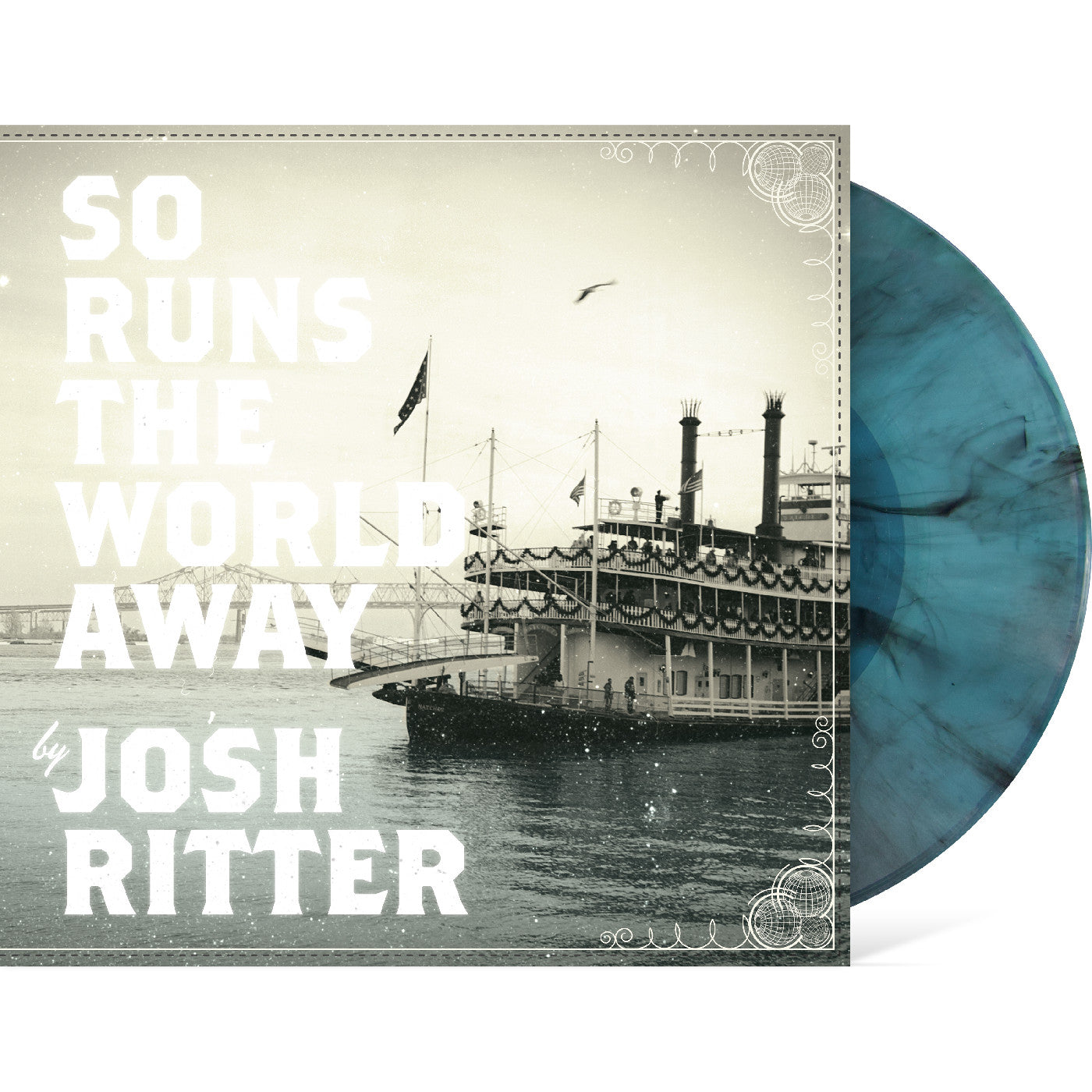 Josh Ritter - (PRESALE 6/26/26) So Runs the World Away (DDL SEAGLASS BLACK SWIRL VINYL) | Mint (M) Mint (M)