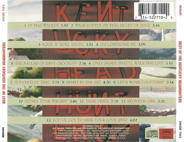 USED CD - The Kentucky Headhunters – Best Of : Still Pickin'