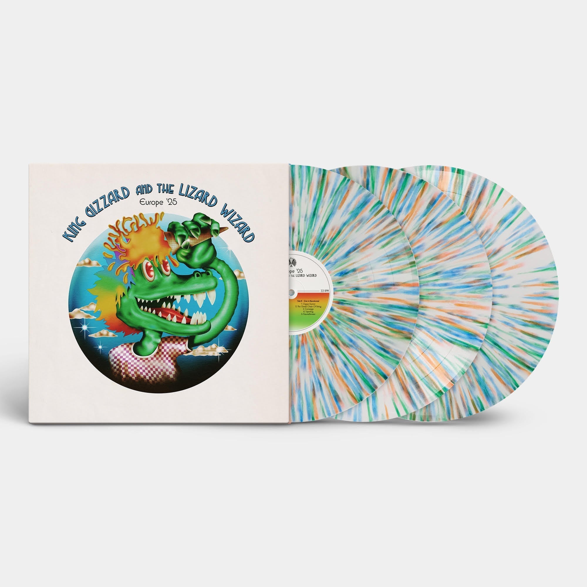 King Gizzard and the Lizard Wizard - (PRESALE 8/7/26) Europe '25 Vol. Ii (GATEFOLD SPLATTER VINYL 3xLP REVERBERATION APPREC 2026) | NEW Mint (M) Mint (M)