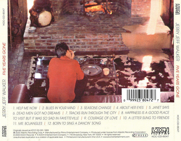 USED CD - Jerry Jeff Walker – Five Years Gone