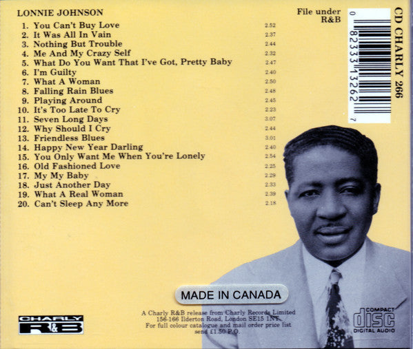 Lonnie Johnson  – Me And My Crazy Self - USED CD