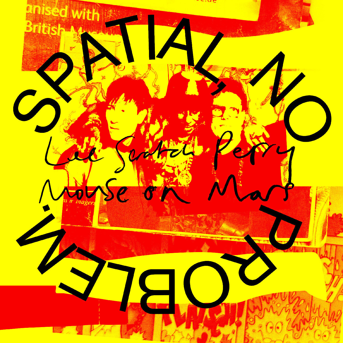 Lee 'Scratch' & Mouse On Mars Perry - Spatial, No Problem. (IEX BOOKLET DDL YELLOW VINYL) | Mint (M) Mint (M)