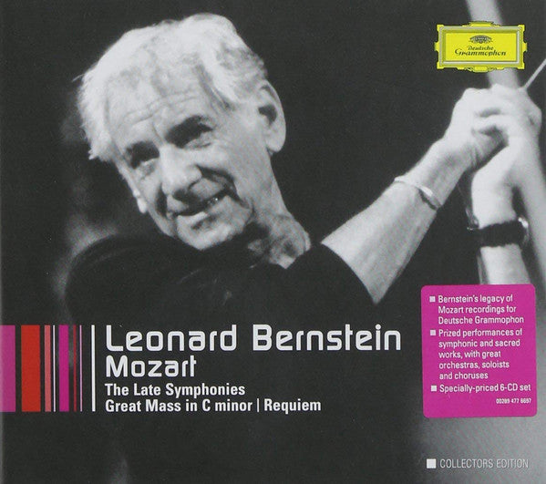 USED 6CD - Leonard Bernstein, Mozart – The Late Symphonies, Great Mass In C Minor, Requiem
