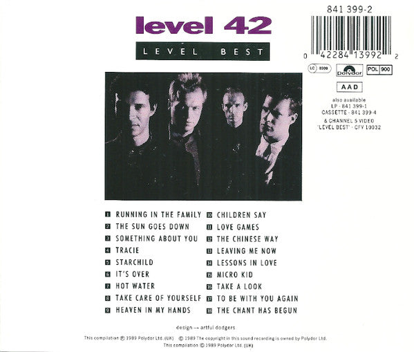 USED CD - Level 42 – Level Best (A Collection Of Their Greatest Hits)