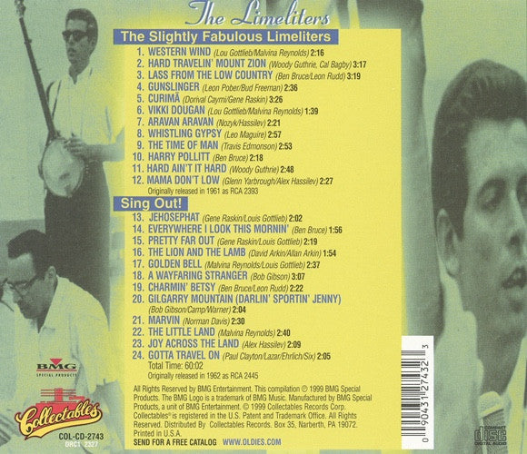USED CD - The Limeliters – The Slightly Fabulous Limeliters / Sing Out!