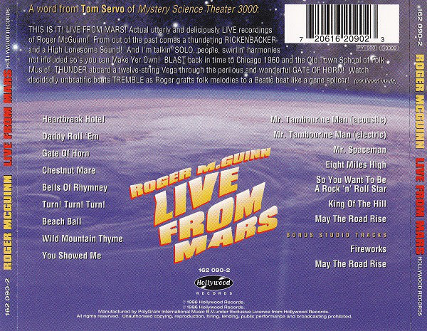 USED CD - Roger McGuinn – Live From Mars